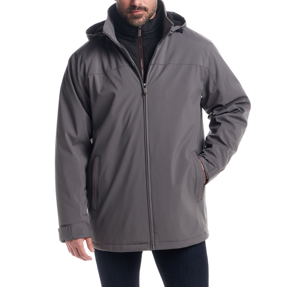 Weatherproof Chamarra para Caballero Gris Grande