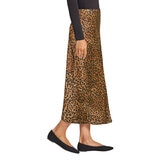 Matty M Falda Satinada para Dama Café Grande