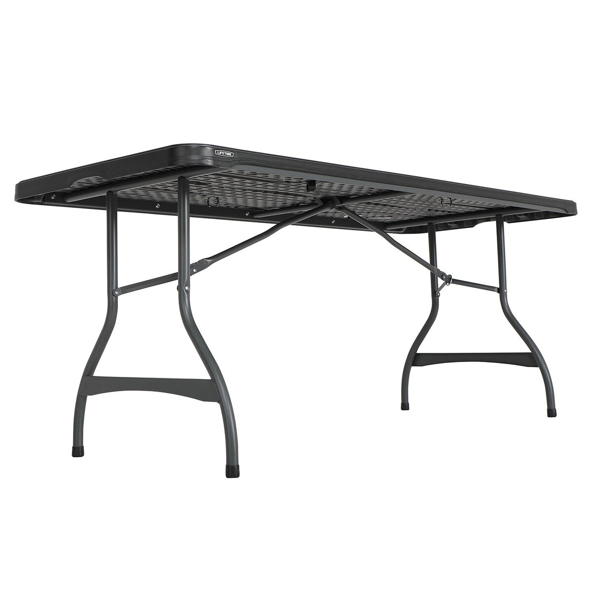 Lifetime, Mesa Plegable 1.82 metros, Color Negro