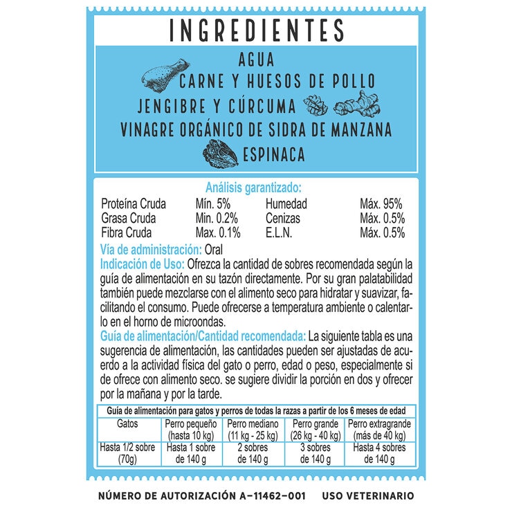Baak Caldo de Huesos para Mascotas 28 pzas de 142 ml