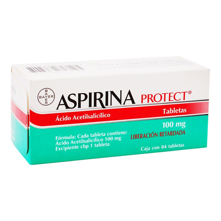 Aspirina Protect 100mg 84 Tabletas Costco México