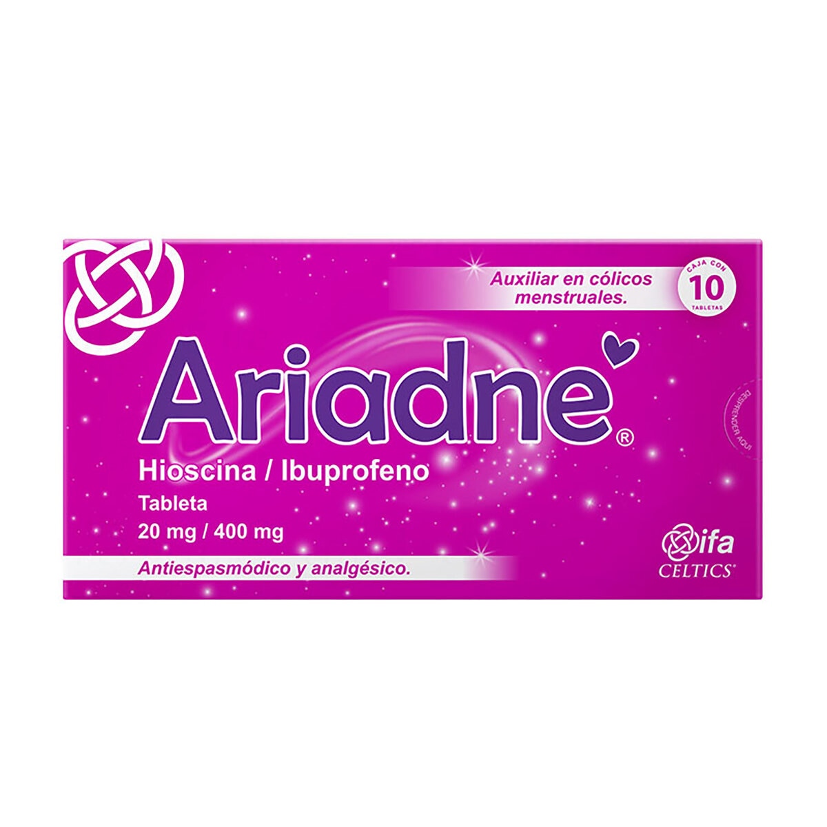 Ariadne 20 mg/400 mg 10 Tabletas