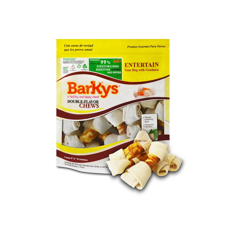 BarKys Hueso de Carnaza de Res y Pollo 10 pzas BarKys Hueso de Carnaza de Res y Pollo 10 pzas