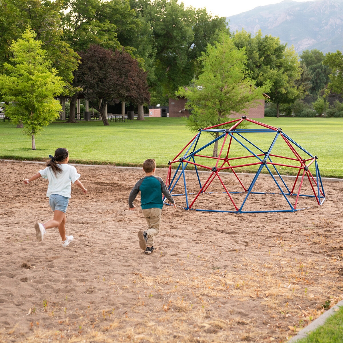 Lifetime Domo Escalador Para Niños Azul y Rojo