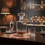 Top Choice Juego de Licorera con 4 Vasos de 354mL