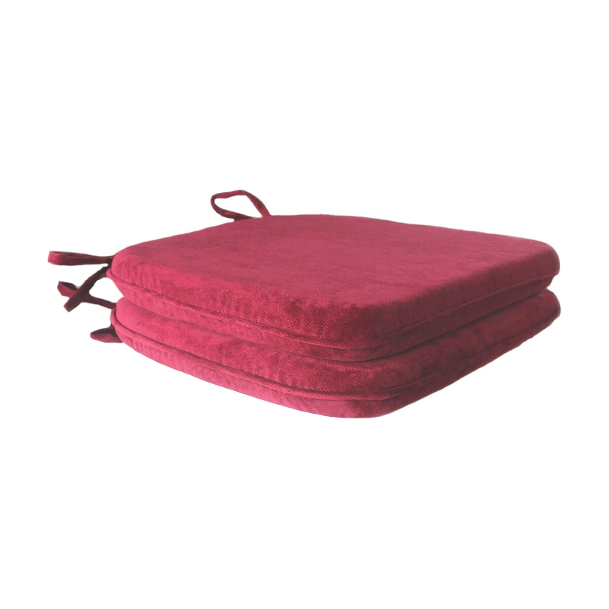Sutton Place Juego de 2 Cojines para Silla Color Rojo