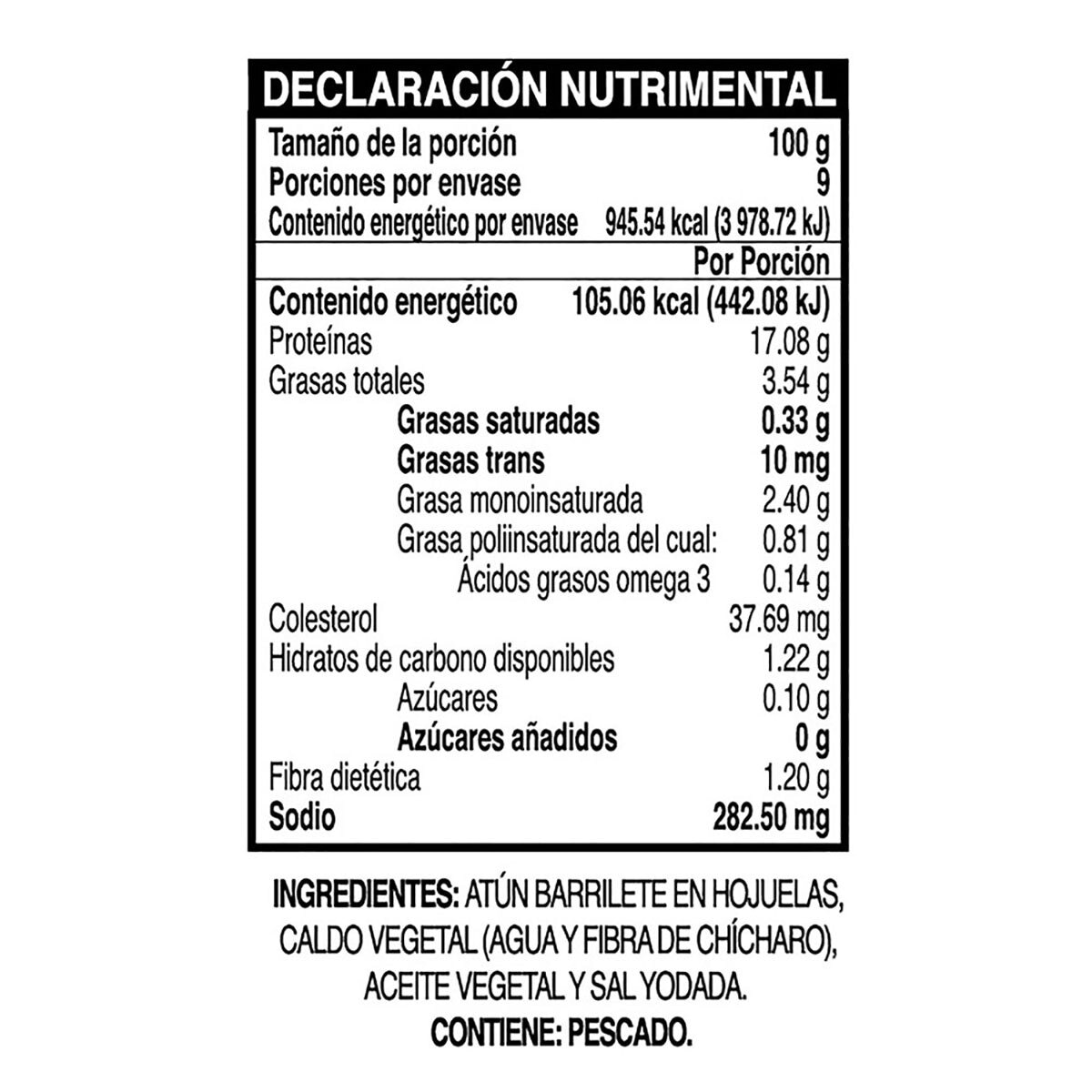 Mazatún Atún en Aceite sin soya 10 pzas de 130 g