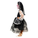  Creepy Monster Disfraz para Niña Catrina Blanca