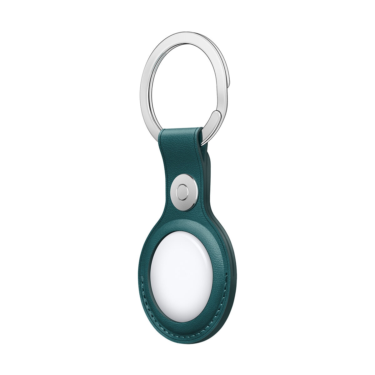Apple Llavero de piel para el AirTag Verde Pino