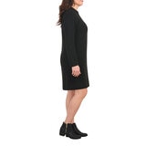 Dalia Vestido Tipo Suéter para Dama Negro Chica