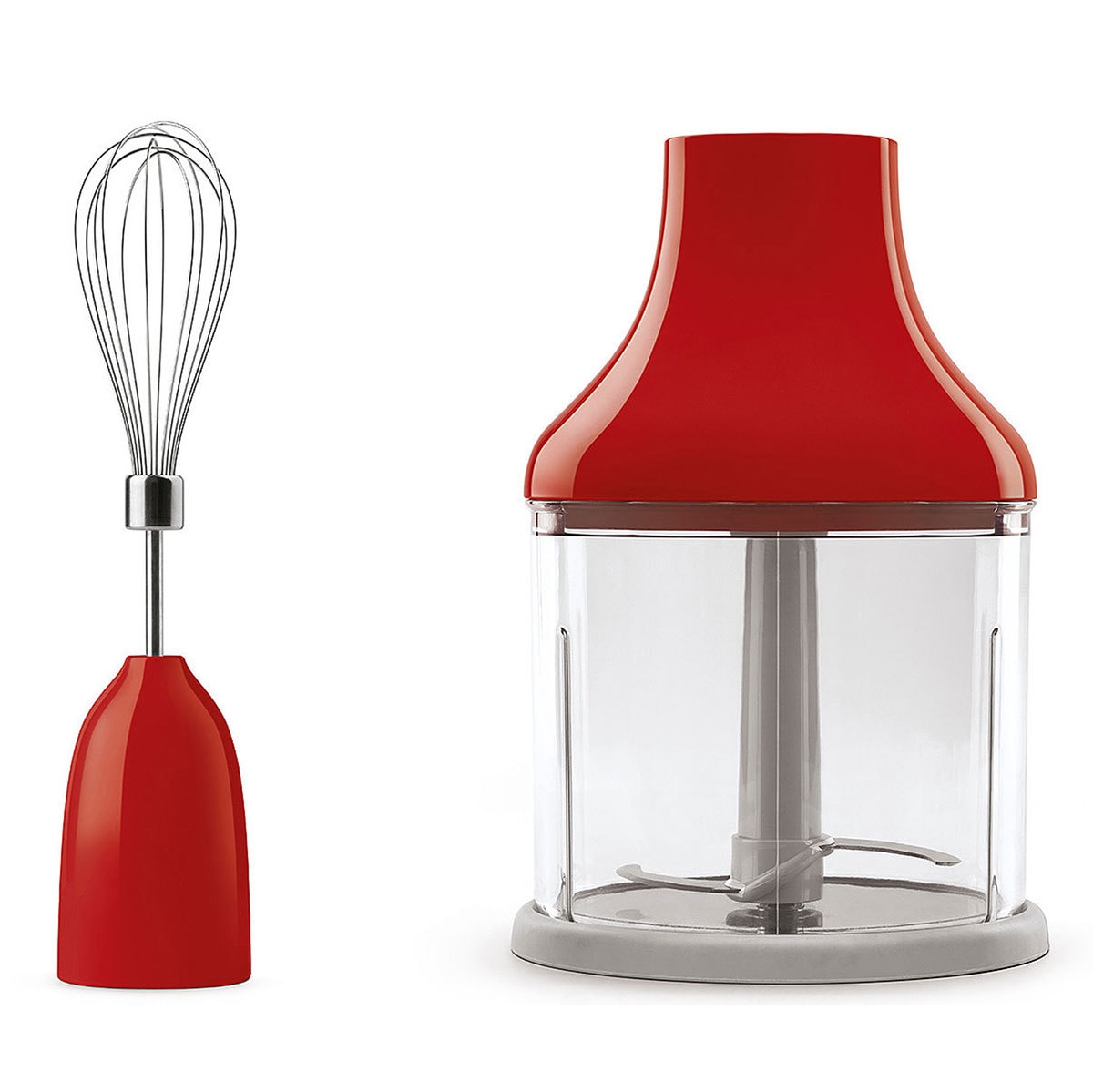 Smeg, batidora de inmersión, rojo