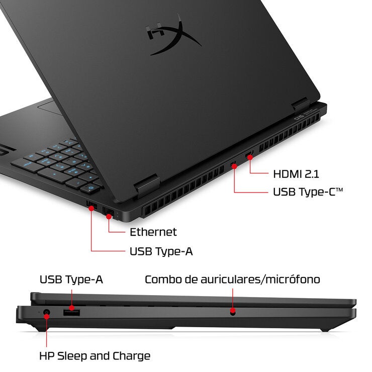 HP HyperX Omen Laptop Gaming 15-ga0001la 15.3" 2K GeForce RTX 5060 Intel Core i7-14650HX 16GB 512GB SSD HP HyperX Omen Laptop Gaming 15-ga0001la 15.3" 2K GeForce RTX 5060 Intel Core i7-14650HX 16GB 512GB SSD