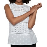 Mario Serrani Italy Blusa para Dama Blanco Mediana