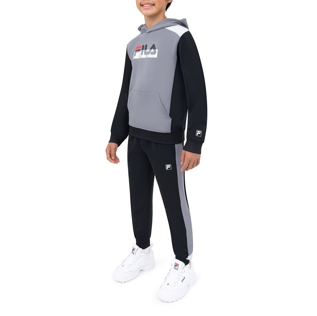 Fila Conjunto 3 piezas para Niños y Niñas Negro 7 / 8 Años Fila Conjunto 3 piezas para Niños y Niñas Negro 7 / 8 Años