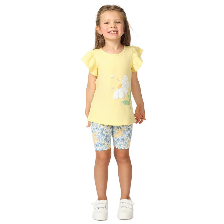 Kids Headquarters Conjunto 4 Piezas para Niños o Niñas Flores 5 Años