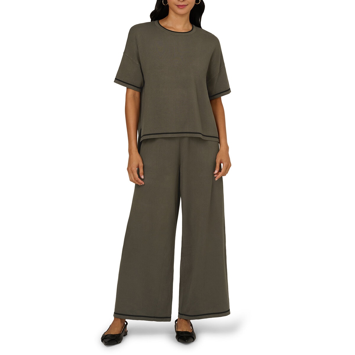 Adrianna Papell Conjunto para Dama Verde Chica