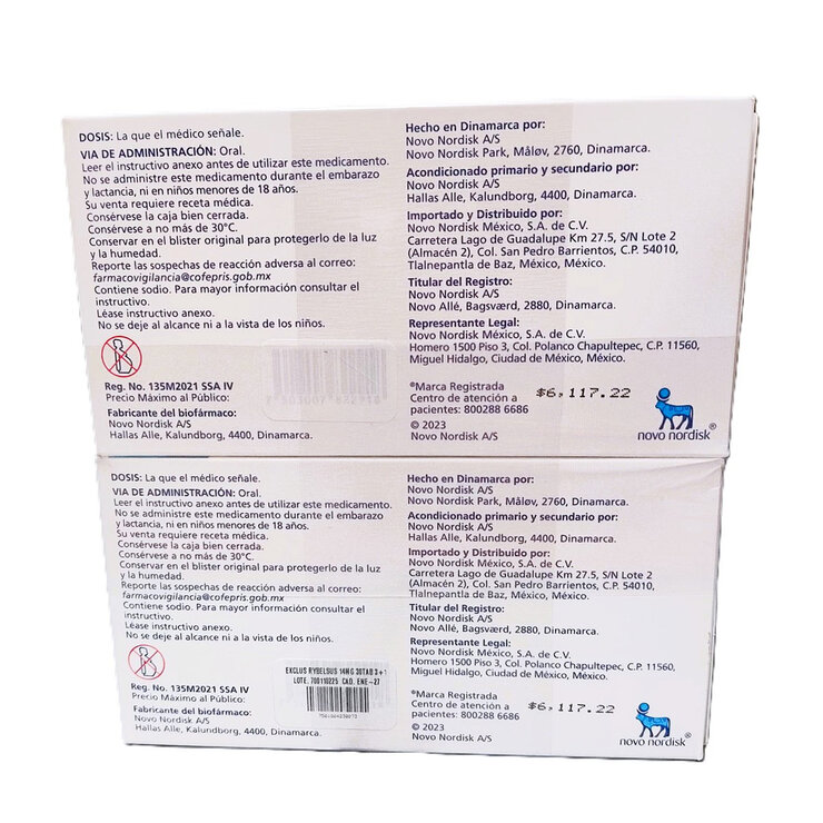 Rybelsus 14 mg 30 Tabletas 4 Pack