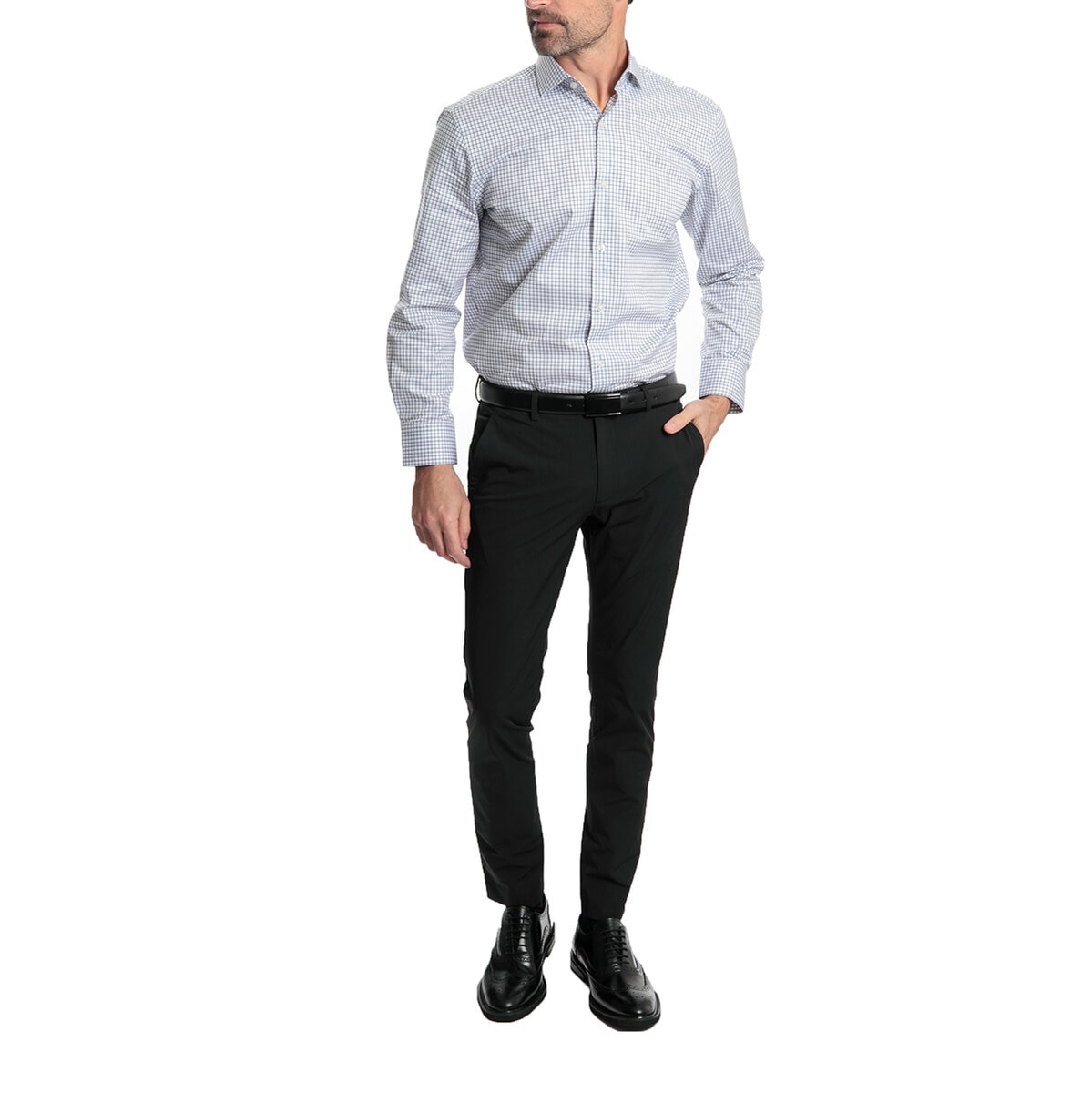 Ted Baker Camisa para Caballero Azul Cuello 17/17.5 Manga 32/33