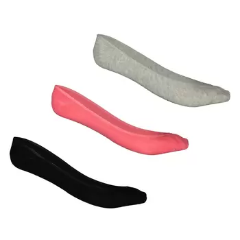 Skechers, Calcetines Invisibles para Dama, 3 Piezas, Unitalla, Varios Colores