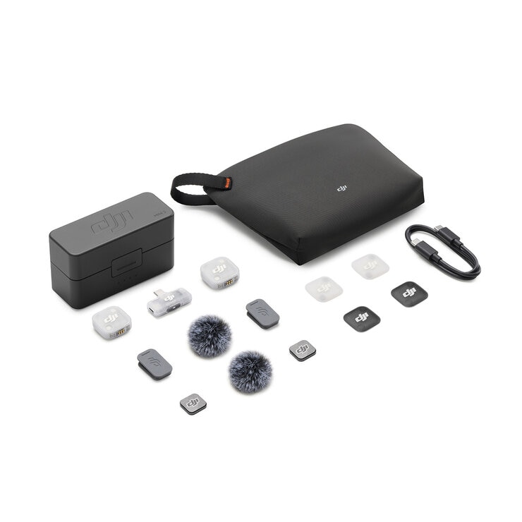 DJI Mic Mini 2 Micrófono (2 Transmisores + 1 Receptor Móvil + Estuche de Carga) DJI Mic Mini 2 Micrófono (2 Transmisores + 1 Receptor Móvil + Estuche de Carga)