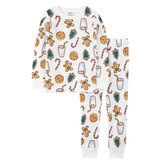Carter's Pijama 2 piezas para Niños y Niñas Crema 6 Años