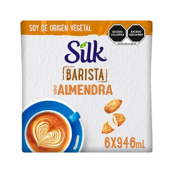 Silk Barista Bebida de Almendra 6 pzas de 946 ml