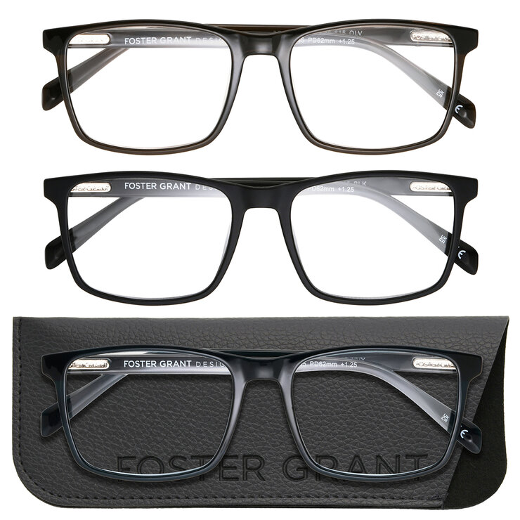 Foster Grant, Lentes de lectura, Dioptría +1.75 para Caballero