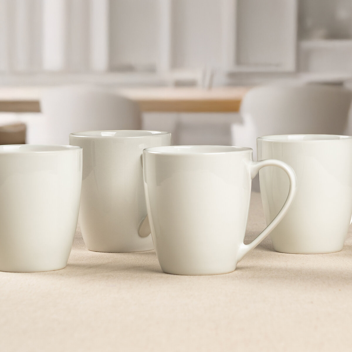 Crown Baccara Juego de 6 Tazas de Porcelana