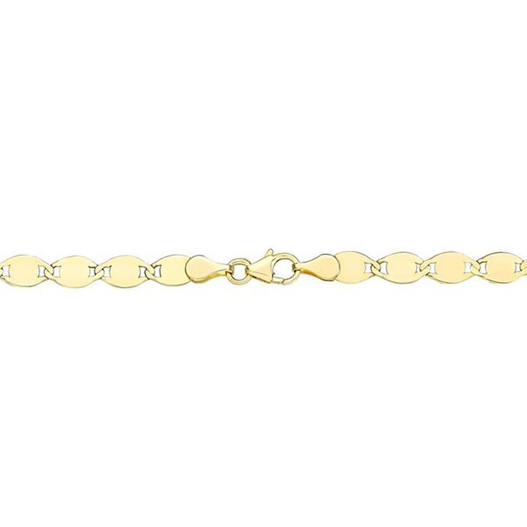 Collar de Eslabones Pulidos, de 14K Oro Amarillo