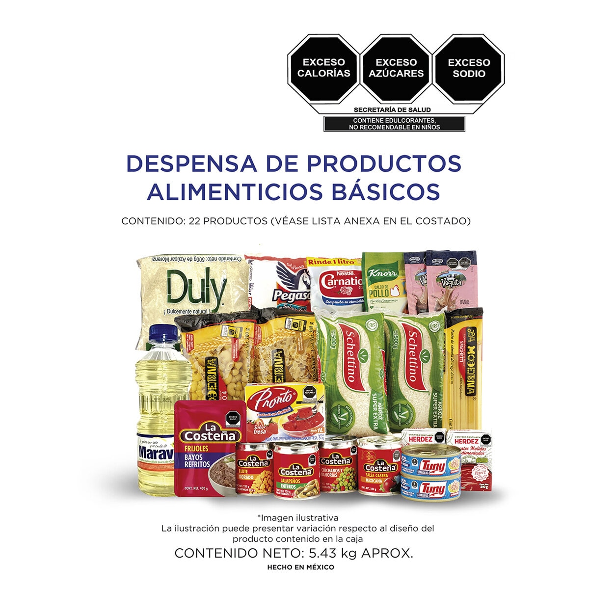Despensa Básica Pallet de 96 cajas