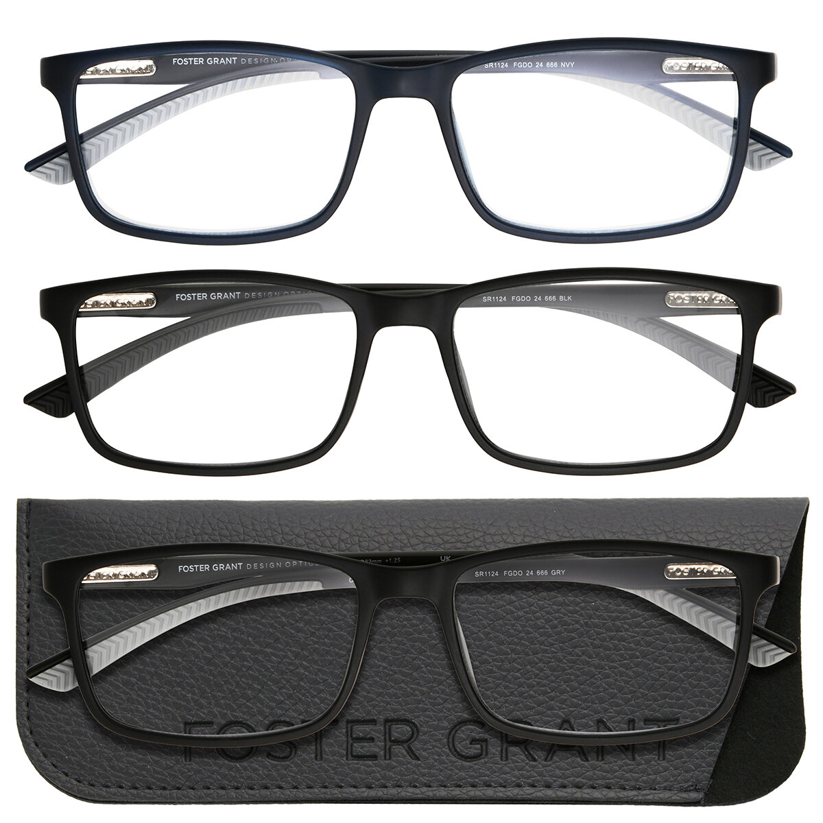 Foster Grant, Lentes de lectura, Dioptría +2.50 para Caballero