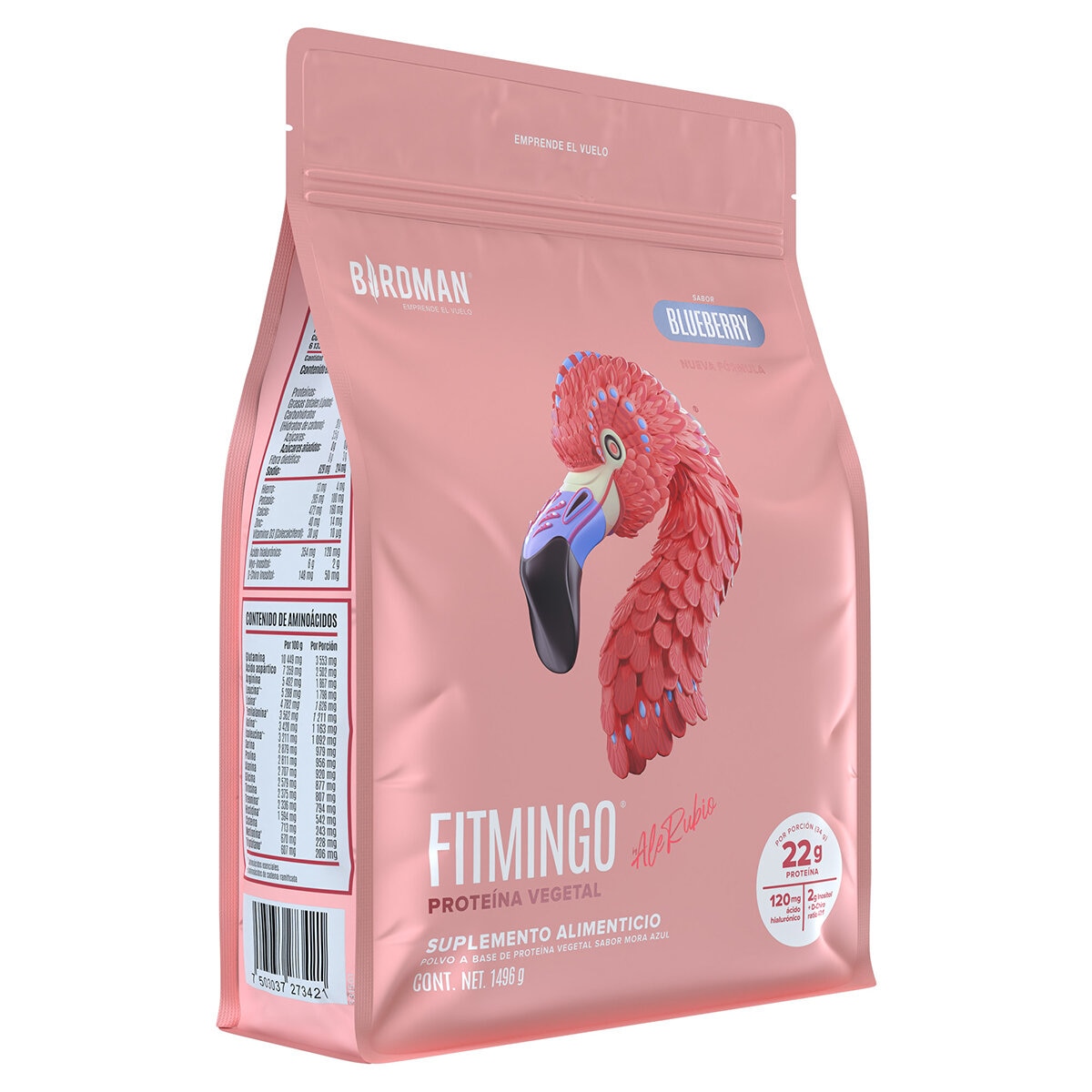 Birdman Fitmingo Proteína Vegetal Sabor Blueberry 1.496 kg Birdman Fitmingo Proteína Vegetal Sabor Blueberry 1.496 kg