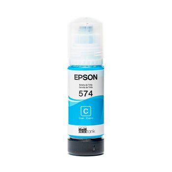 Epson Botella de Tinta Color Cian T574