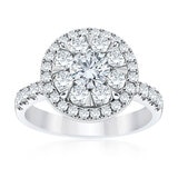 Anillo, Diamantes 1.60ctw, Oro Blanco 14K