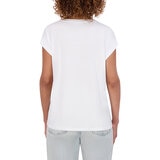 DKNY Playera para Dama Blanco Extra Chica