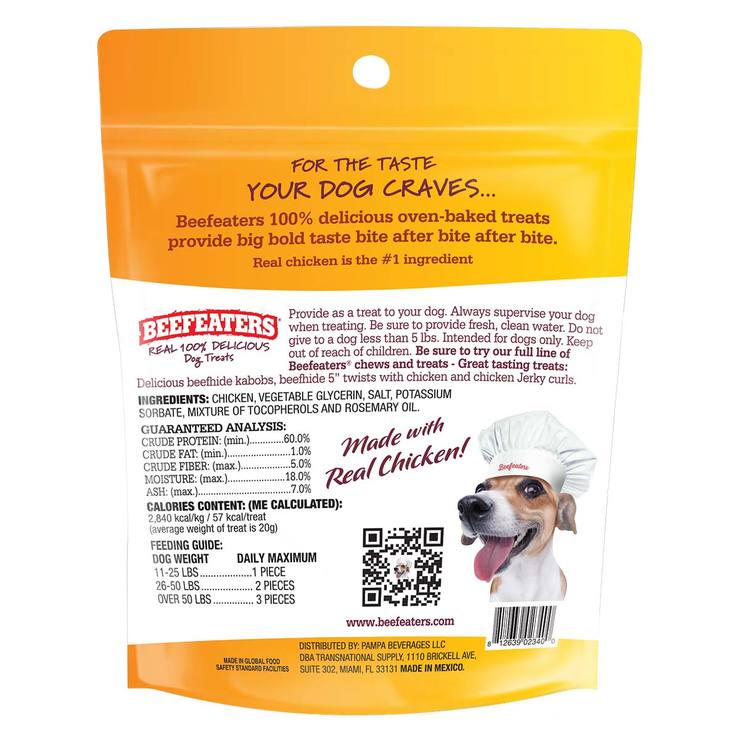 Beefeaters Tiras de Pollo Deshidratadas Horneadas para Mascotas 680 g Beefeaters Tiras de Pollo Deshidratadas Horneadas para Mascotas 680 g