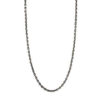 Avonza Men, Cadena de Eslabones, Plata Italiana, para Caballero