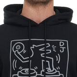 Keith Haring Sudadera para Caballero Negro Grande