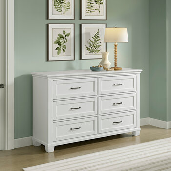 Universal Broadmoore, Rose, Cómoda de 6 Cajones