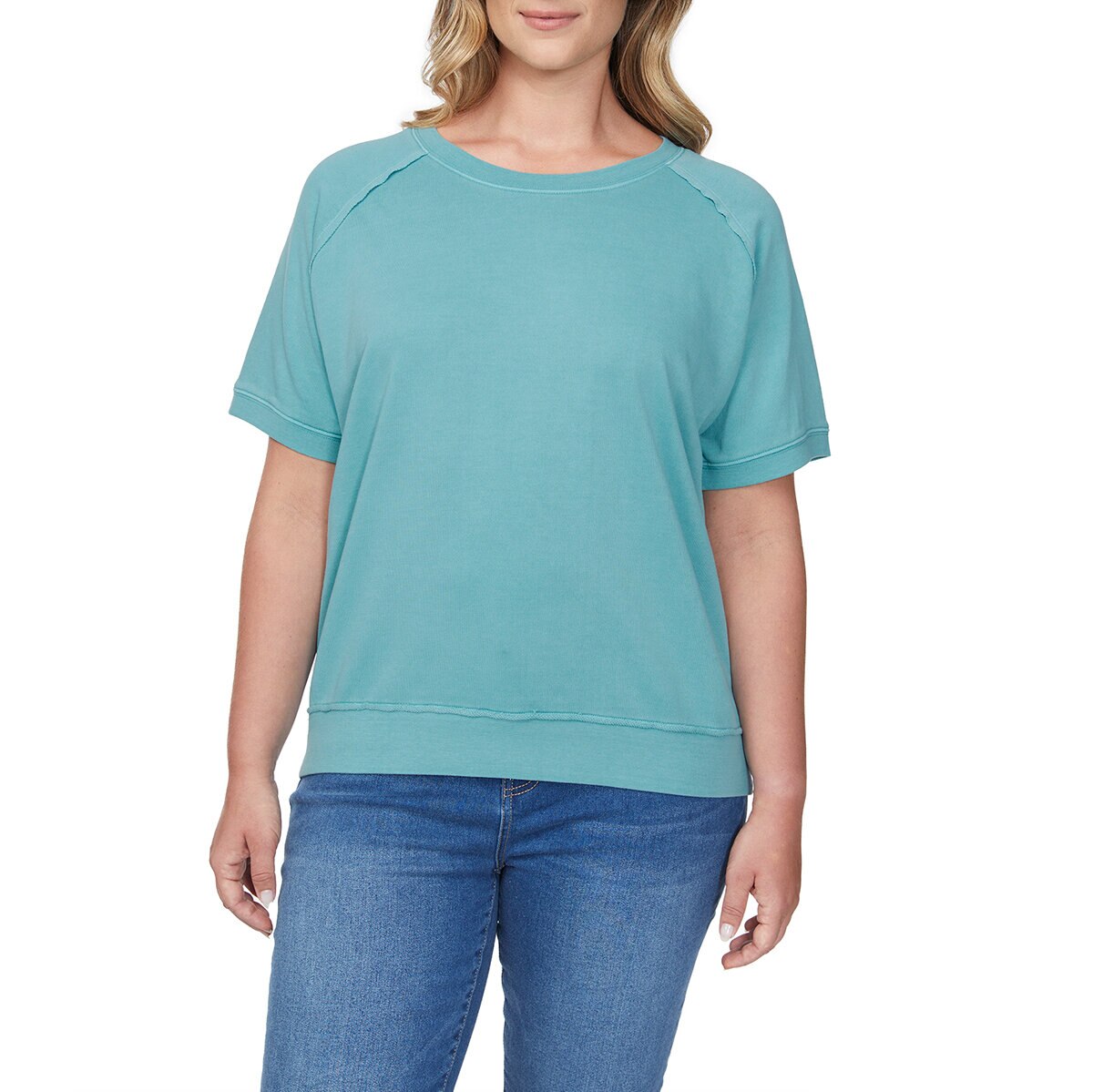 Buffalo David Bitton Sudadera para Dama Verde Extra Chica