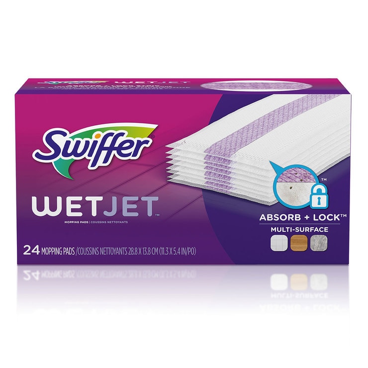 Repuestos de Almohadillas para Trapear, 24 piezas. Swiffer Wet Jet Costco México