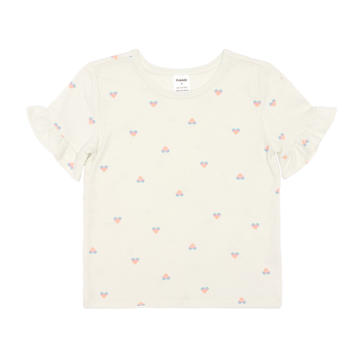 Pekkle Playera 4 piezas para Niños y Niñas Corazón 4 Años