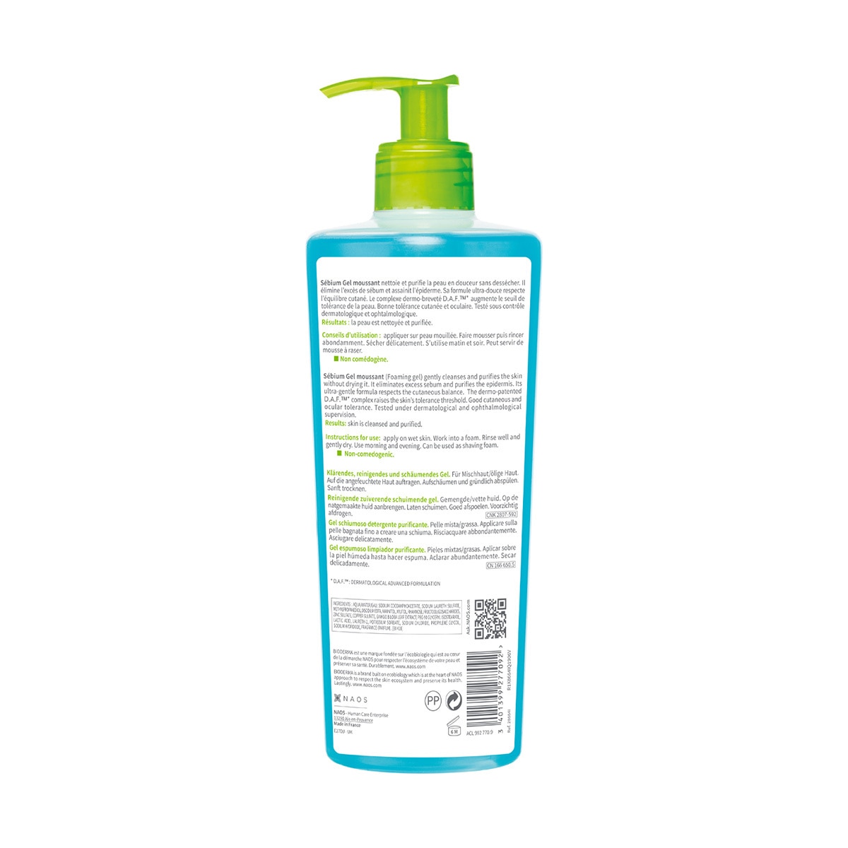 Bioderma Sébium Moussant Gel Limpiador 500ml
