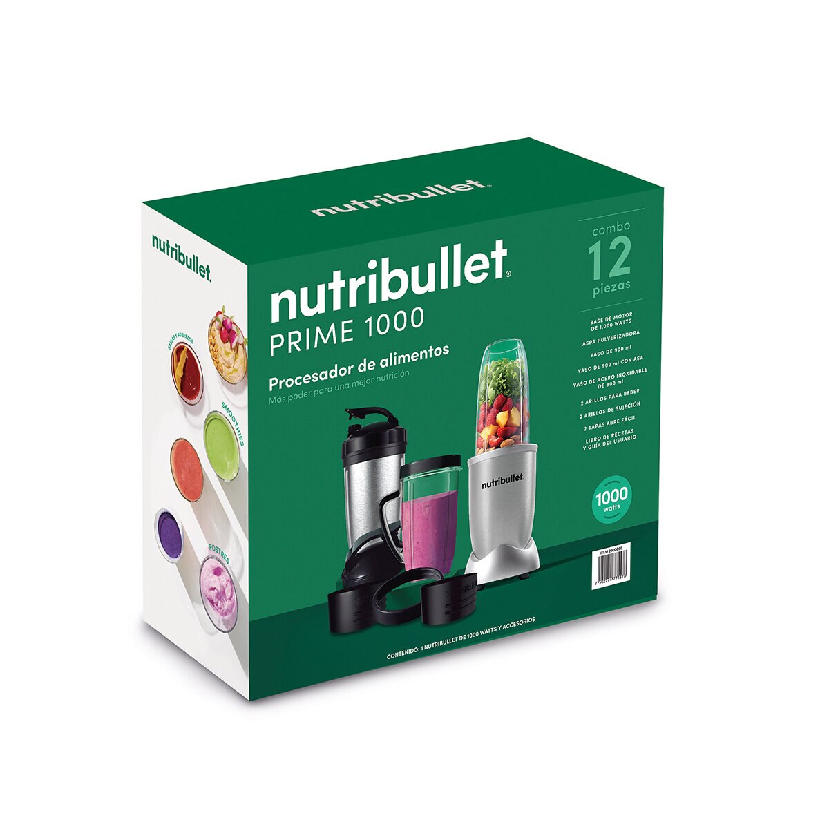 Nutribullet Prime, 12 piezas, 1000 watts | Costco México