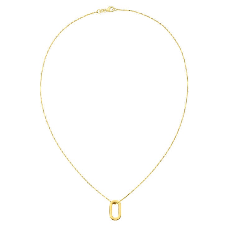 Dije Ovalado, Oro Amarillo de 14K Dije Ovalado, Oro Amarillo de 14K
