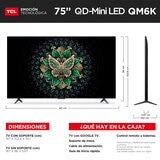 TCL Pantalla 75" MINI LED 4K Google TV