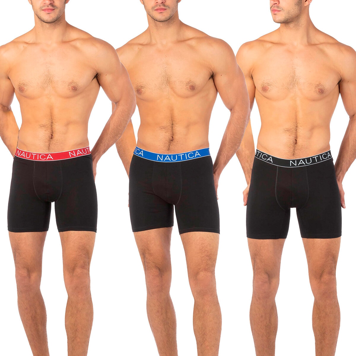 Nautica Boxer para Caballero 3 piezas Negro Costco Mé...