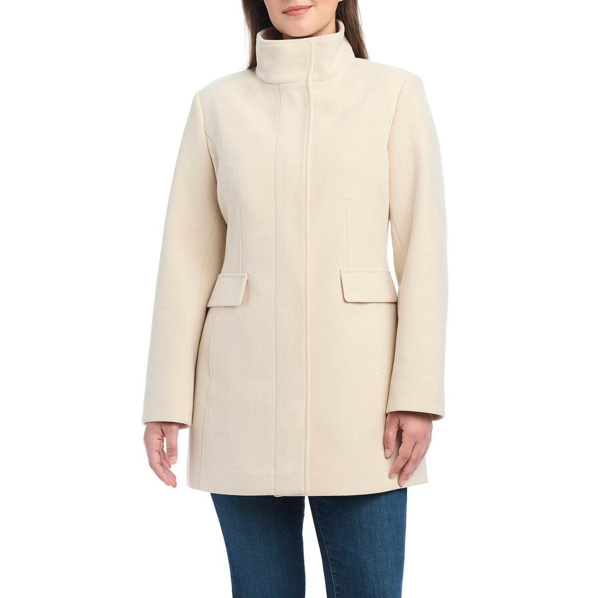 Vince Camuto Abrigo para Dama Café Grande