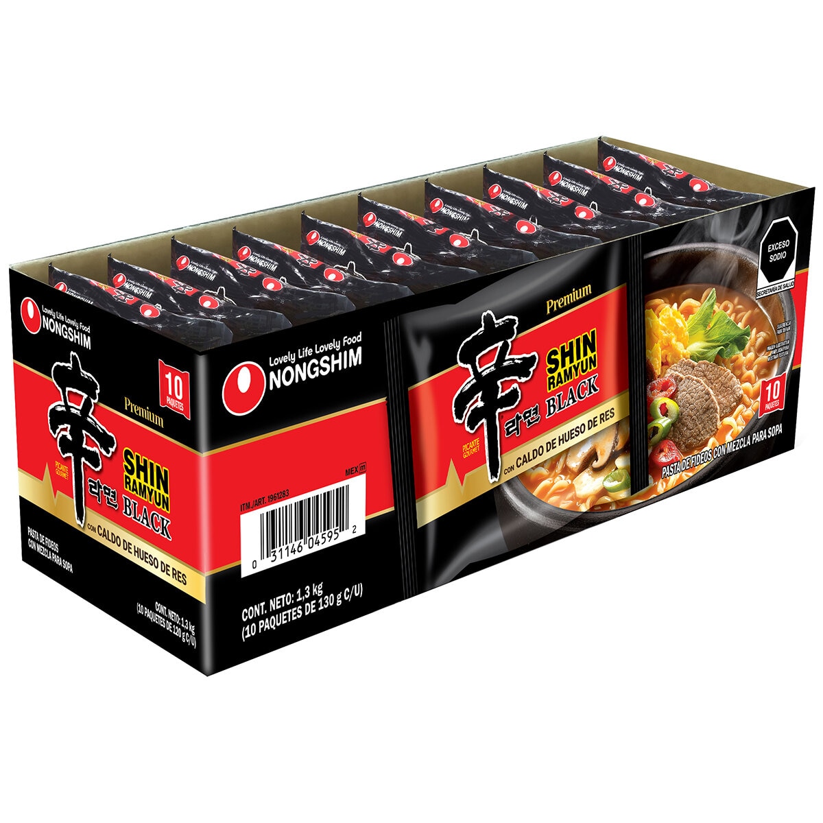 Shin Ramyun Fideos Ramen Coreanos 10/120 g Shin Ramyun Fideos Ramen Coreanos 10/120 g