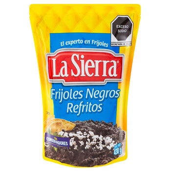 La Sierra Frijoles Negros Refritos 6/430 g